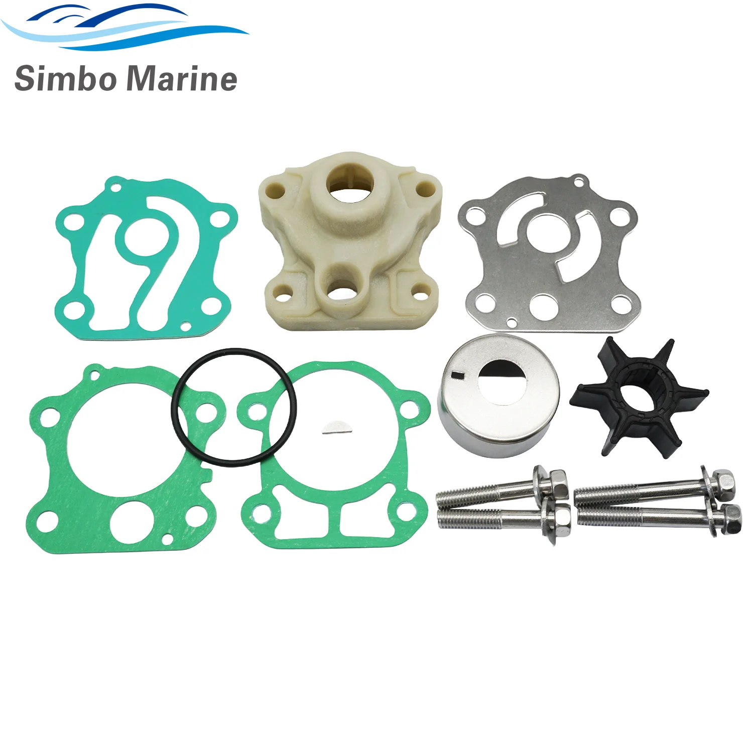 For Yamaha 50 60 70 HP F50 C60 C70 2 Stroke 4 Stroke Marine Water Pump Impeller Repair Service Kit Outboard Engines 6H3-W0078-0 image 6
