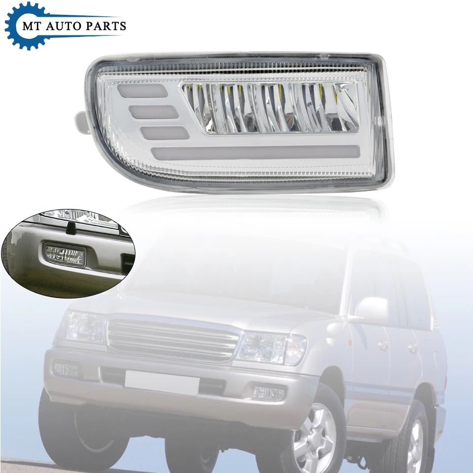 Car Accessories Front Bumper Fog Light Fog Lamp LED For Toyota LAND CRUISRE LC100 1998-2008 FZJ100 HDJ100 4500 4700 4.5L 4.7L