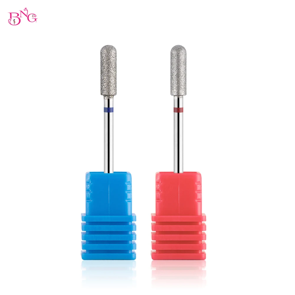 BNG Diamond Nail Drill Bit Cutters for Manicure Cuticle Clean Burr Flat Head Cuticle Drill Bit for Nails  Accessories Tools