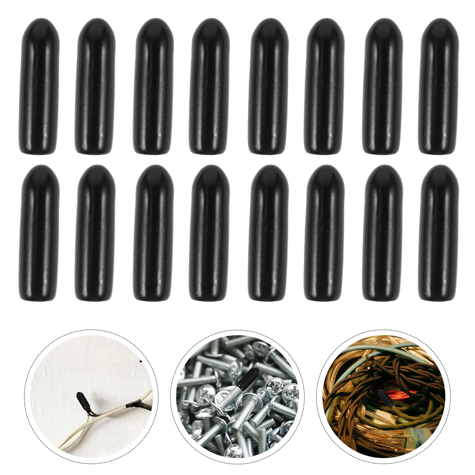 

50Pcs Rubber End Caps Flexible Protective Tubing Bolt Covers Thread Protection Safety Screw Caps Screw Cap Covers
