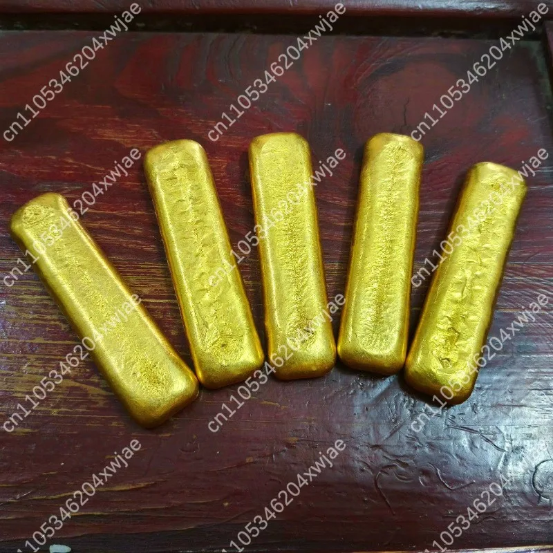 Gold Bar Simulant Raw Material South African Tin Gold Consistent Color Inside Out for Jewelry Melting Casting DIY Craft