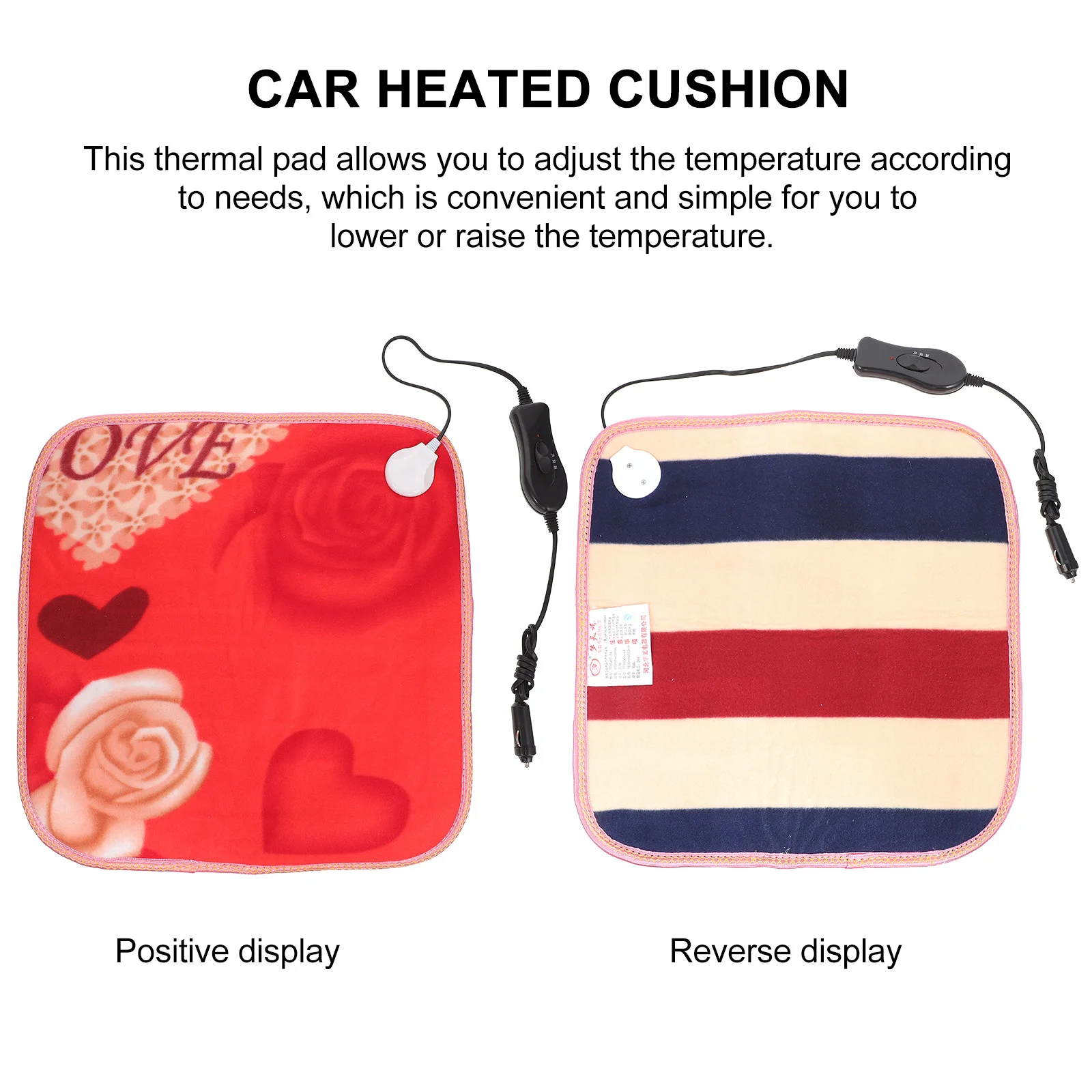 12 فولت تسخين كهربائي وسادة مقعد السيارة لينة وسادة الشتاء الدافئة قابل للتعديل درجة الحرارة توفير الطاقة مقعد سخان للرحلات #1