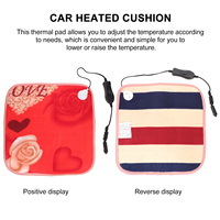 12V Electric Heated Car Seat Cushion Soft Warm Winter Pad Adjustable Temperature Energy Saving Seat Heater for Trips
