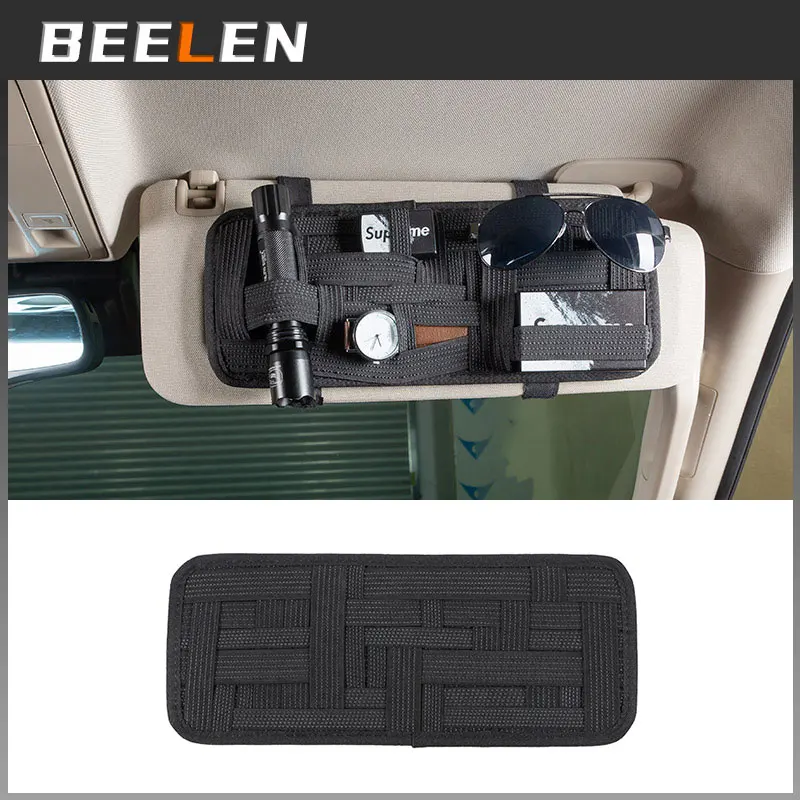 Car Sun Visor Molle Organizer Storage Bag For Suzuki Jimny 2007 2018 JB23 JB43 2019 2020 JB64 JB74W Interior Accessories