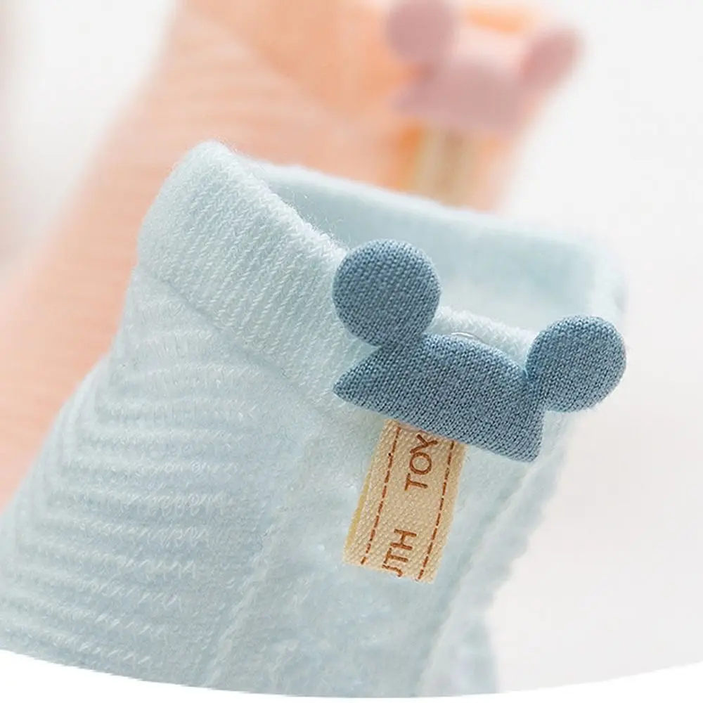 New Breathable Boneless Baby Socks Solid Color Cotton Newborn Stockings Thin Spring and Summer Short Socks