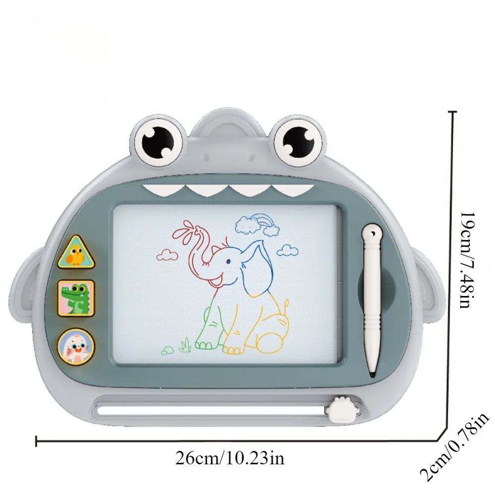 لوحة رسم مغناطيسية للأطفال، لوحة كتابة ملونة قابلة للمسح، لعبة للأطفال الصغار مع قلم واحد لهدايا عيد الميلاد