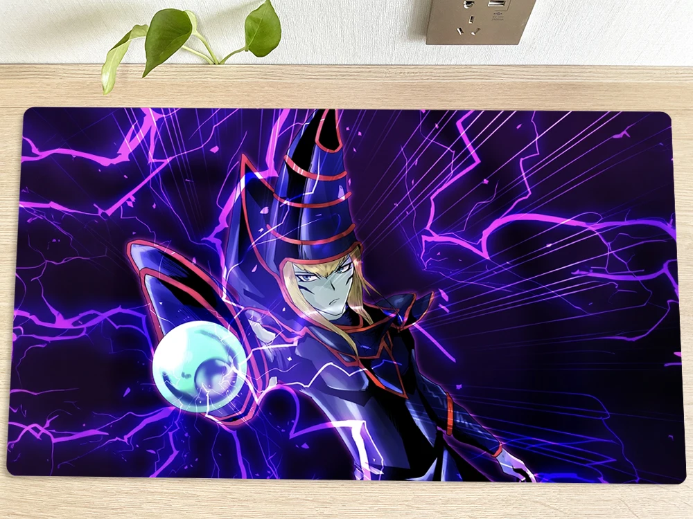 

YuGiOh Table Playmat Dark Magician TCG CCG Mat Trading Card Game Mat Mouse Pad Gaming Play Mat Mousepad Free Bag