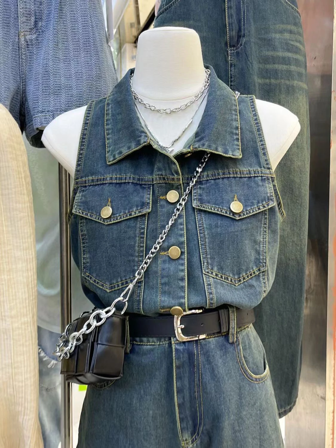 

Faionable Casual One-Piece Summer 2026 Women's High Waist Jumpsuit with Straps Svel Straight Leg ort Pants