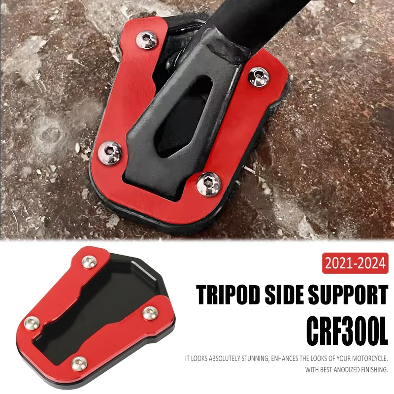 

Motorcycle Accessories Kickstand Foot tand For Honda CRF300 CRF300L Rally crf300l CNC Kick stand Foot Side 2021 2022 2023 2024
