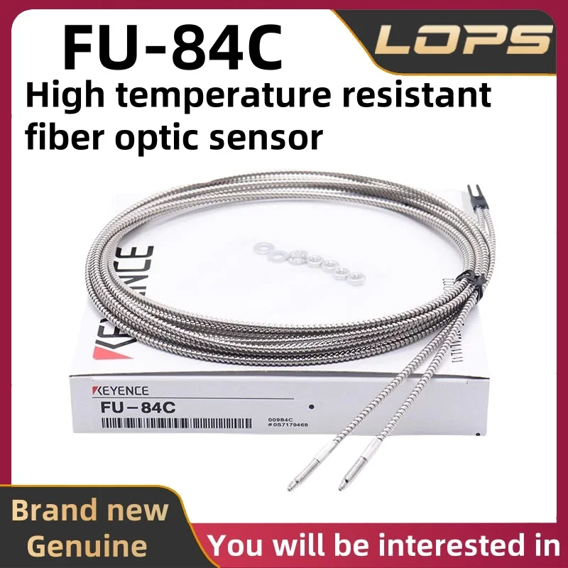FU-84C New Original KEYENCE High Temperature Resistant Fiber Optic Sensor