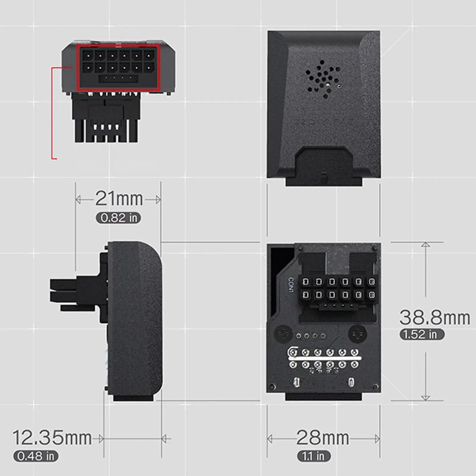 Power Adapter Adapter Motherboard Adapter for GPU Video Card Graphics Card