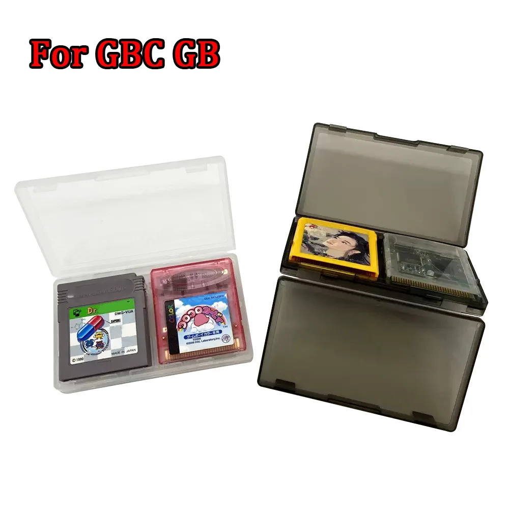 4in1 Clear Game Cartridge Case High Quality Shell Protective Housing for GameBoy Color GBC GB Game Cartridge Storage Box