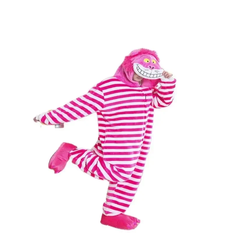 MINISO кигуруми новый пижамный костюм для взрослых мультфильм Чеширский кот пижамы с животными унисекс комбинезоны костюмы для косплея G337