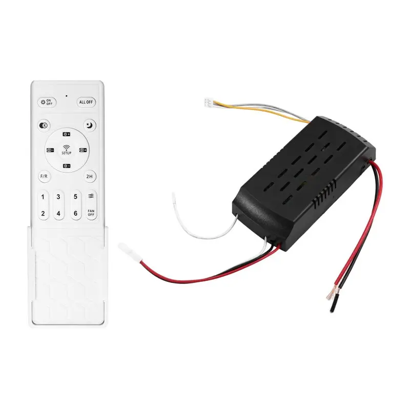 B49C 2X Ceiling Fan Light Controller 24V 30W Inverter Motor AC220V Stepless Dimming Temperature 433