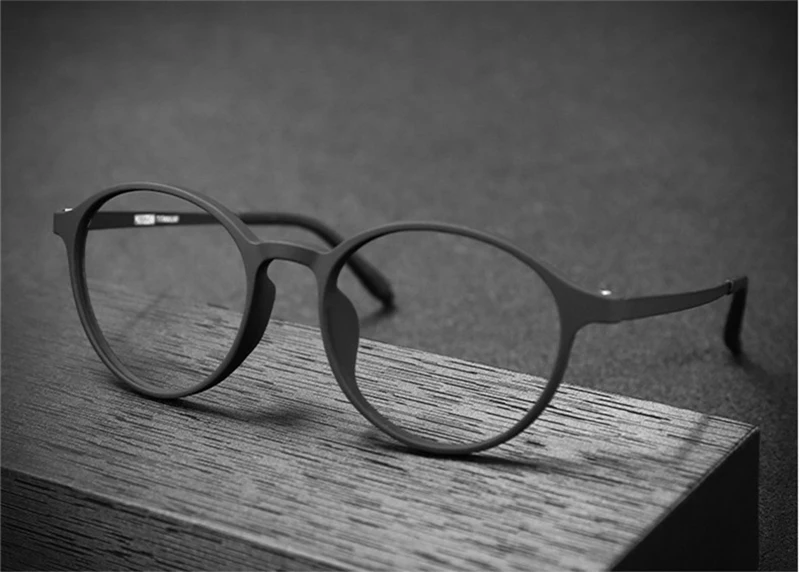 Übergangs-Photochrome multifokale TR90-Lesebrille mit rundem Rahmen, progressive Anti-Blau-Damen-Ultraleichte Brille – Detail 6