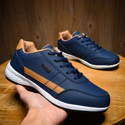 Men's Sneakers Big Size 48 Blue Men Running Shoes Comfortable Luxury Brand Sneaker Man Lace-Up Athletic Sports Zapatillas Hombre