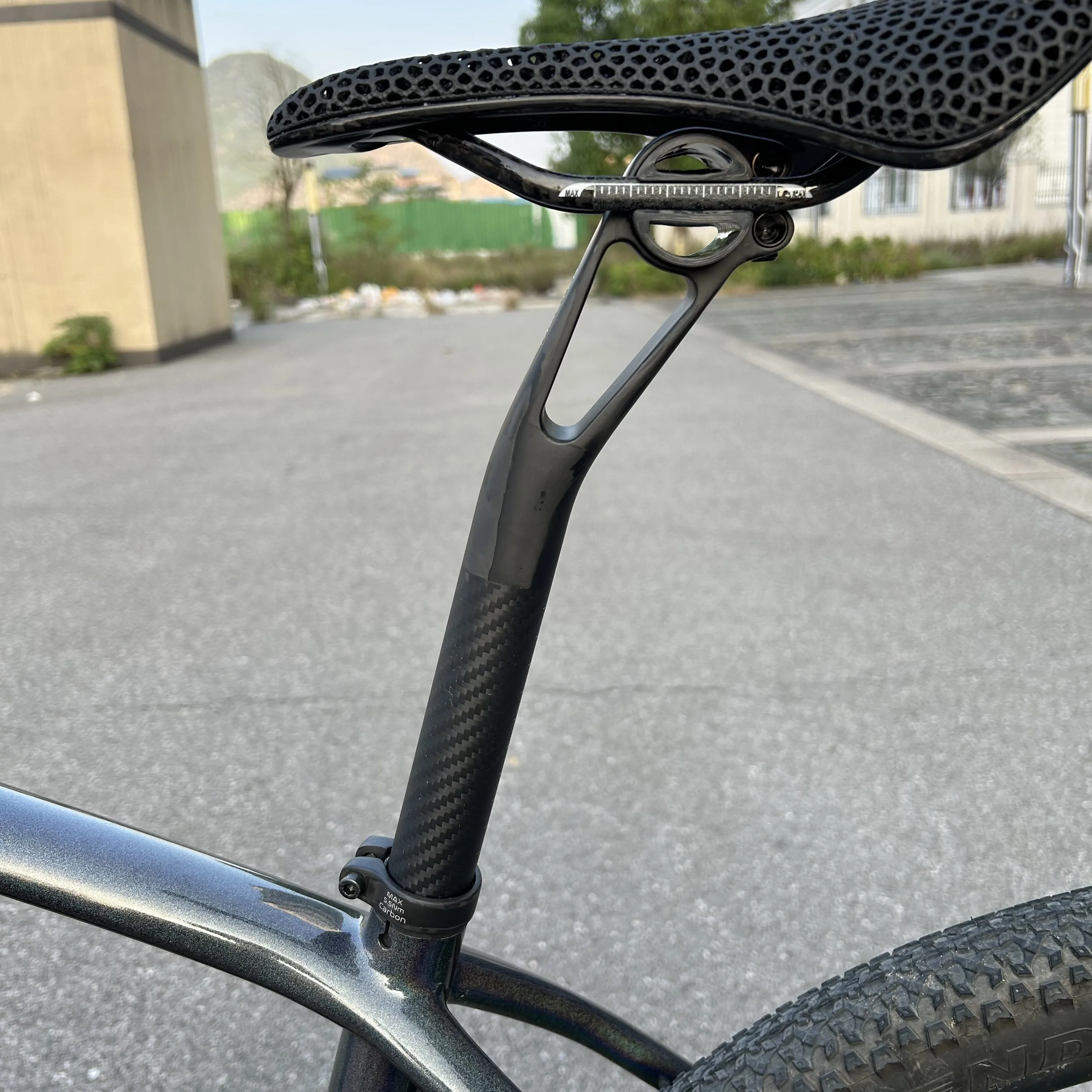 ELITAONE MTB Carbon Sattelstütze Offset 5/25mm 27,2 30,9 31,6mm Mountainbike/Rennrad Sattelstütze – Detail 9