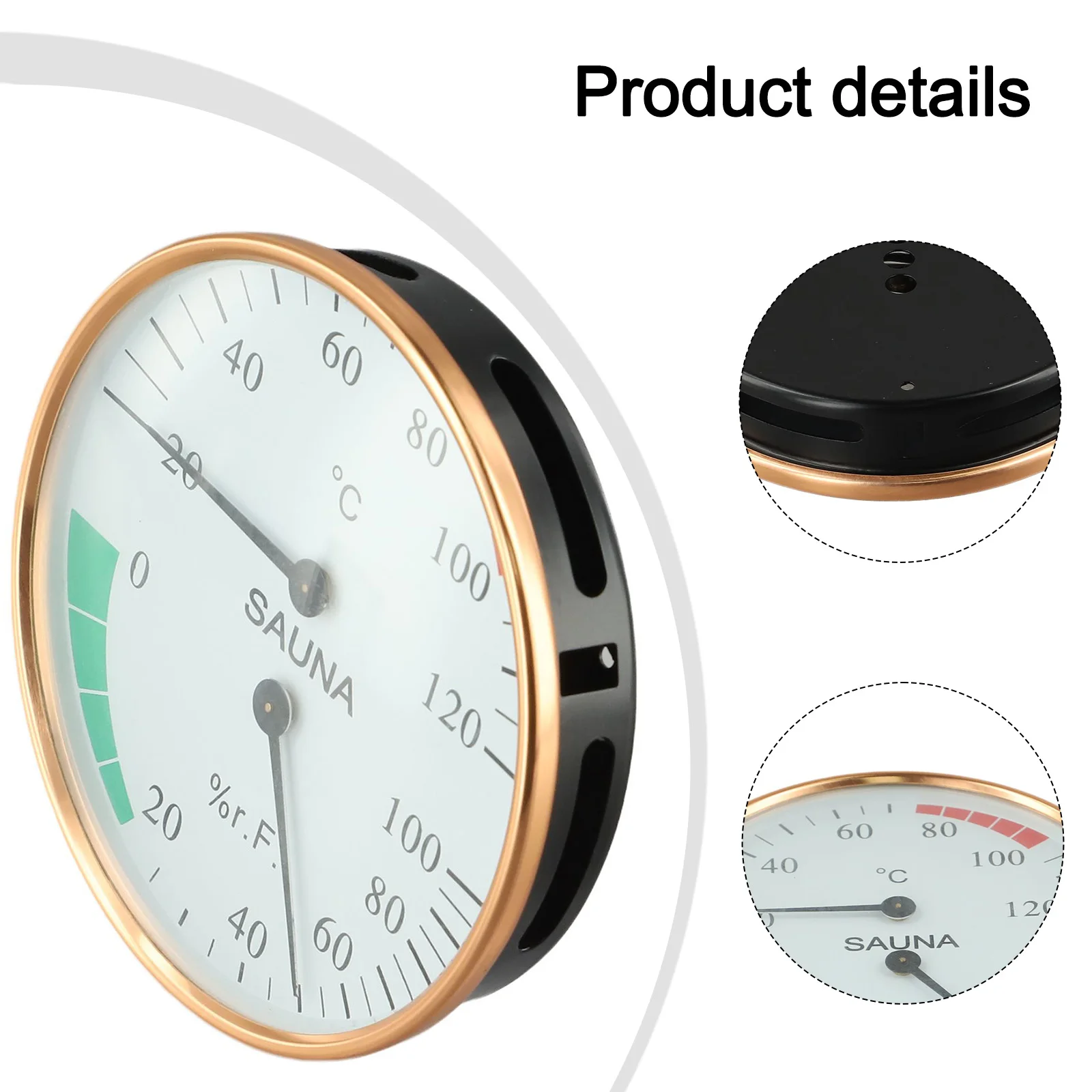 High Precision Thermometer Sauna Thermometer Accurate Humidity Data Exquisite And Elegant Humidity Measurement Range