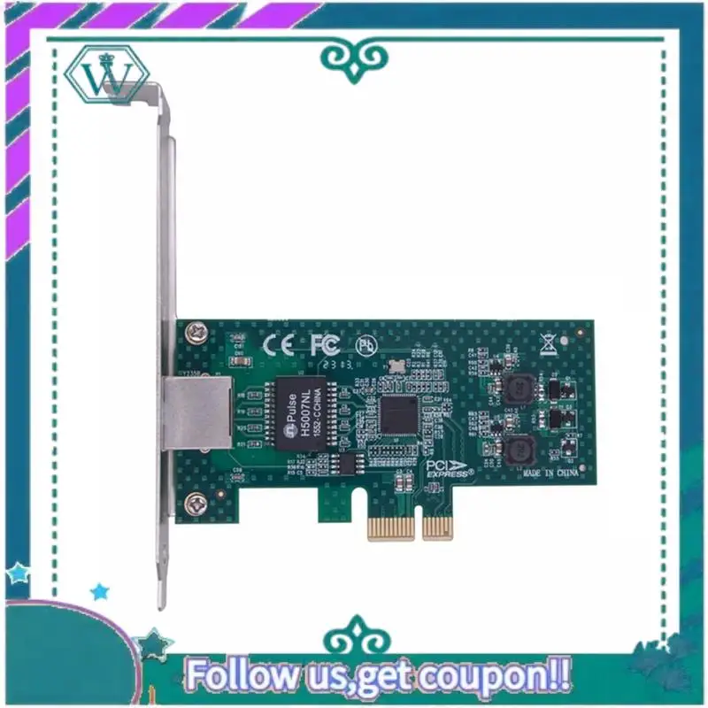 Scheda di rete Gigabit PCIE aggiornata Scheda LAN adattatore PCIE 1X a RJ45 PCI Express Ethernet per PC desktop