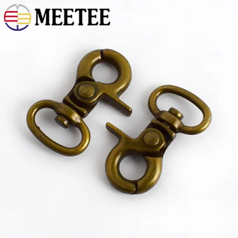 

10/20/50Pcs 10/12mm Bronze Metal Lobster Clasp Handbag Strap Connector Hook Swivel Keychain Carabiner Dog Collar Craft Accessory