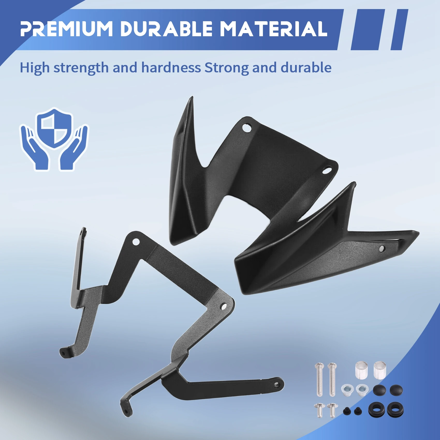 

Downforce Front Wing Spoiler Aerodynamic Fairing Winglets For Honda CB500 Hornet CB 500 Motorcycle 2024 2025 Black