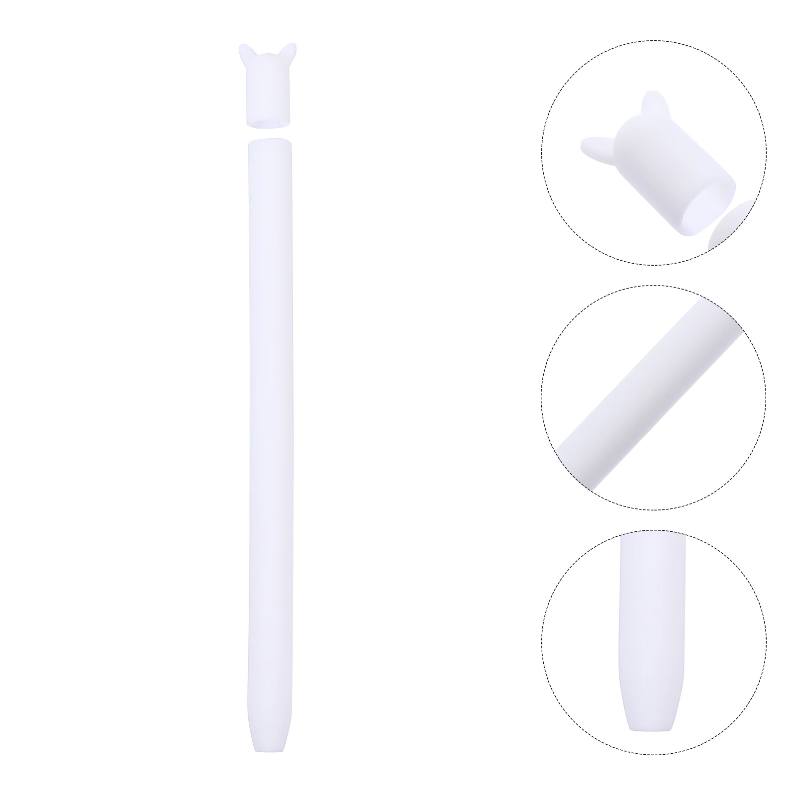 Stylish Cartoon Rabbit Ears Stylus Pen Cover Silicone Case For Apple Pencil 2 Anti Roll Scratch Protection