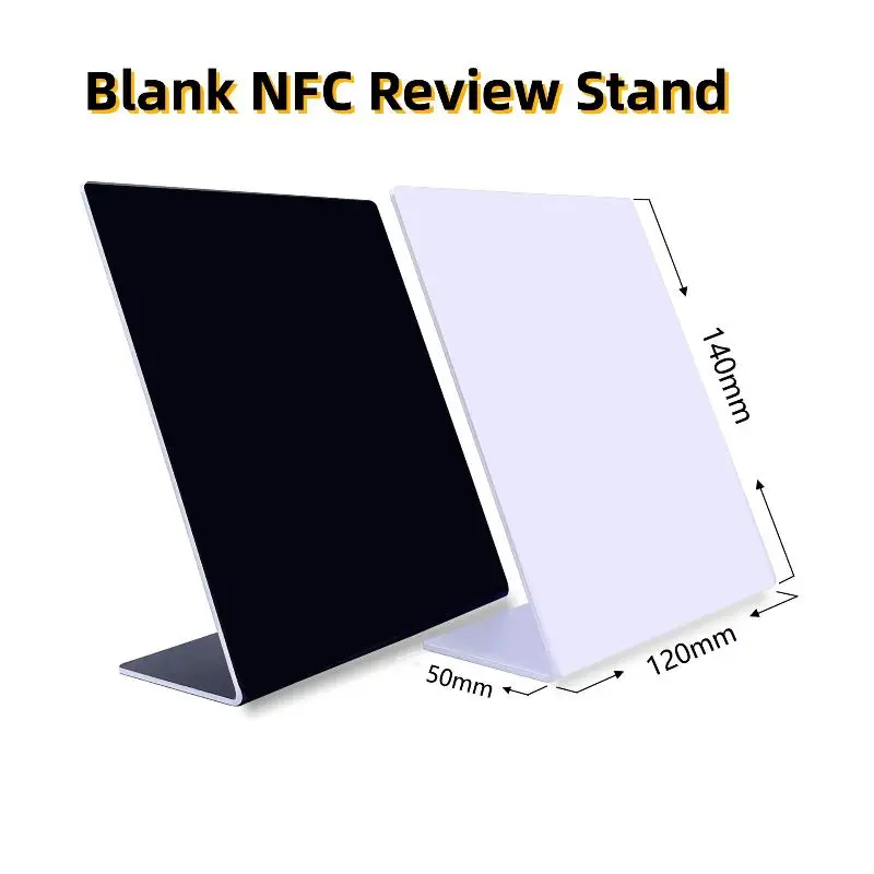 Blank NFC Review Stand NFC215 Chip 504Bytes 13.56MHz Social Media QR Code