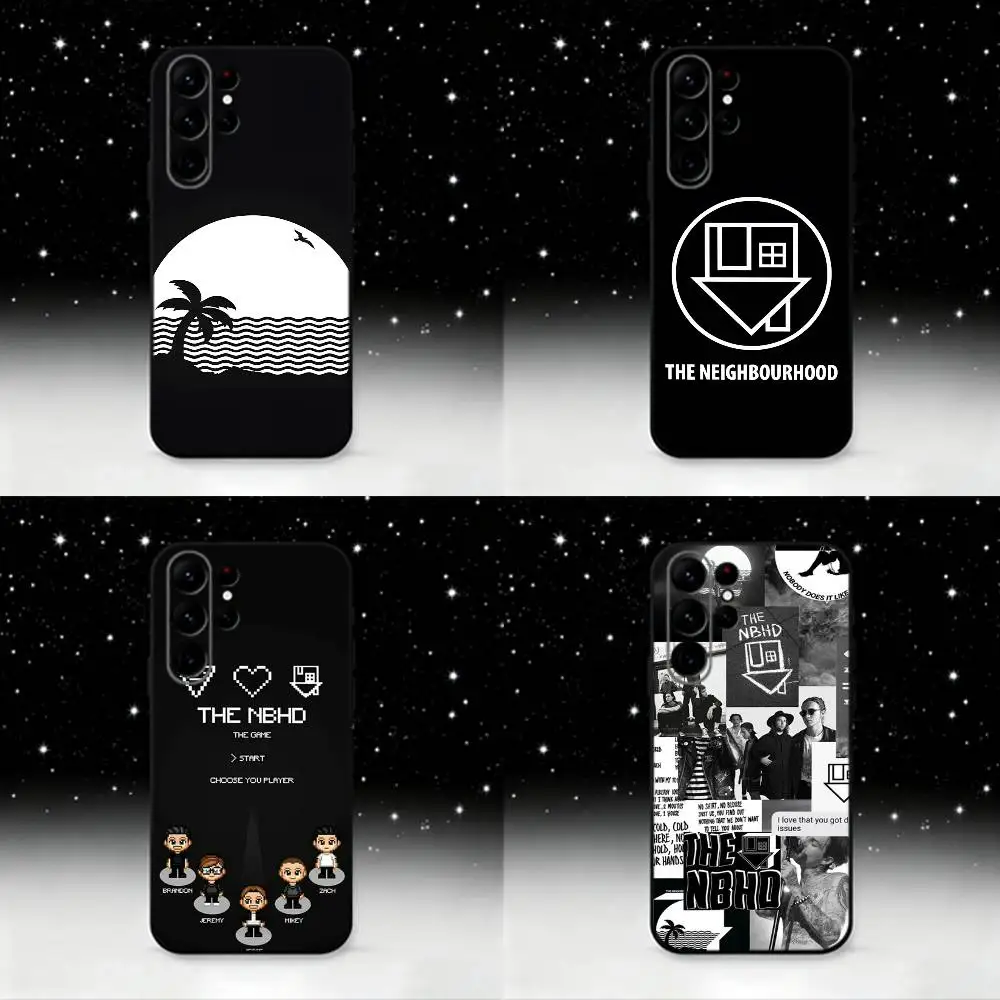 

N-Neighborhood N-NBHD Phone Case For Samsung S25,S24 Ultra,S20,S30 plus,S22 plus,S23,S30 Ultra 5G Silicone Black Shell