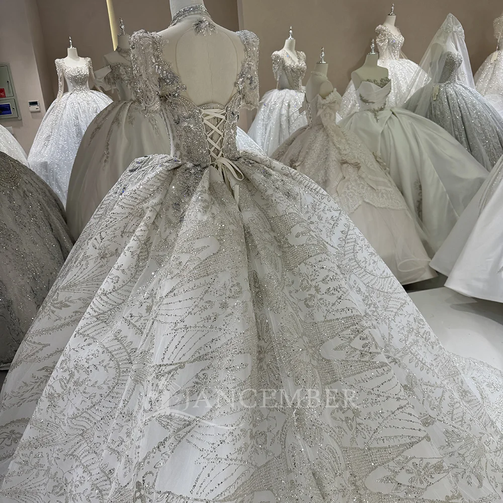 Angepasst Organza Kurzen Ärmeln Prinzessin Hochzeit Kleid Aufkleber Braut Ball Kleid Ballkleid Anpassung vestidos de novia boda