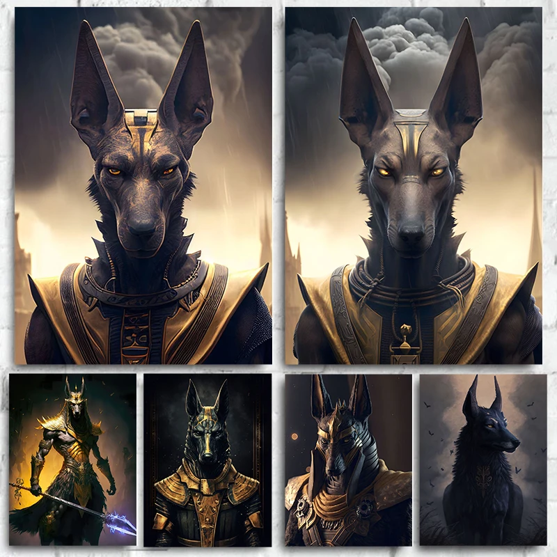 Anubis Poster Ancient Egypt's Dead God Story Canvas Printing Poster Poster Wall Art Decoration painting For Home Room Decoration