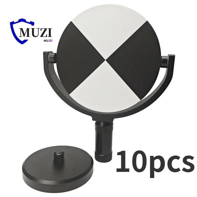 10PCS 6 Inch Adjustable Tilting Target Scanner With Base For Faro Laser tracker 155mm Target Black and White With Magnetic Mount