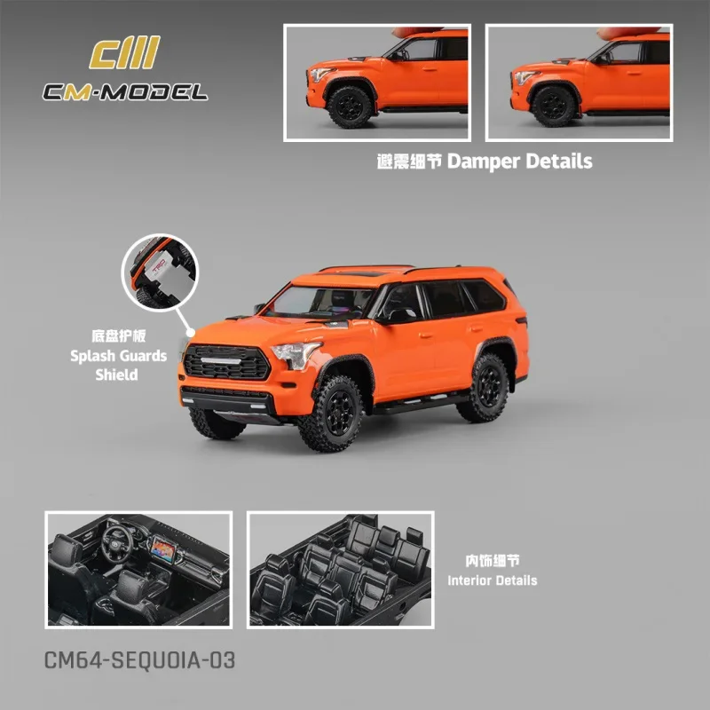 

CM MODEL 1:64 Sequoia Orange Alloy Vehicle Car Model