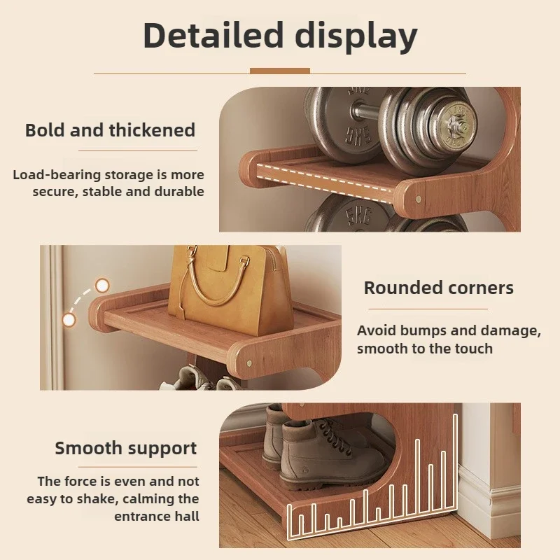 Shoe rack, home dormitory corner, small narrow style, multi-layer storage rack, entrance door, rental shoe cabinet image 4