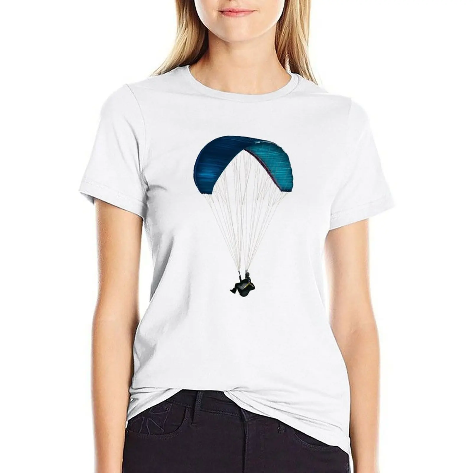 

paraglider T-shirt tops vintage clothes shirts graphic tees graphic t-shirts for Women