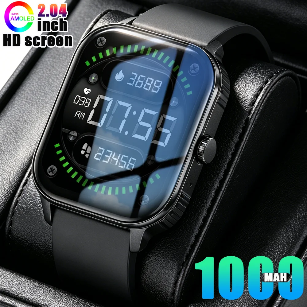 2026 New Smartwatch 1000MAH Large battery  2.04''HD screen  