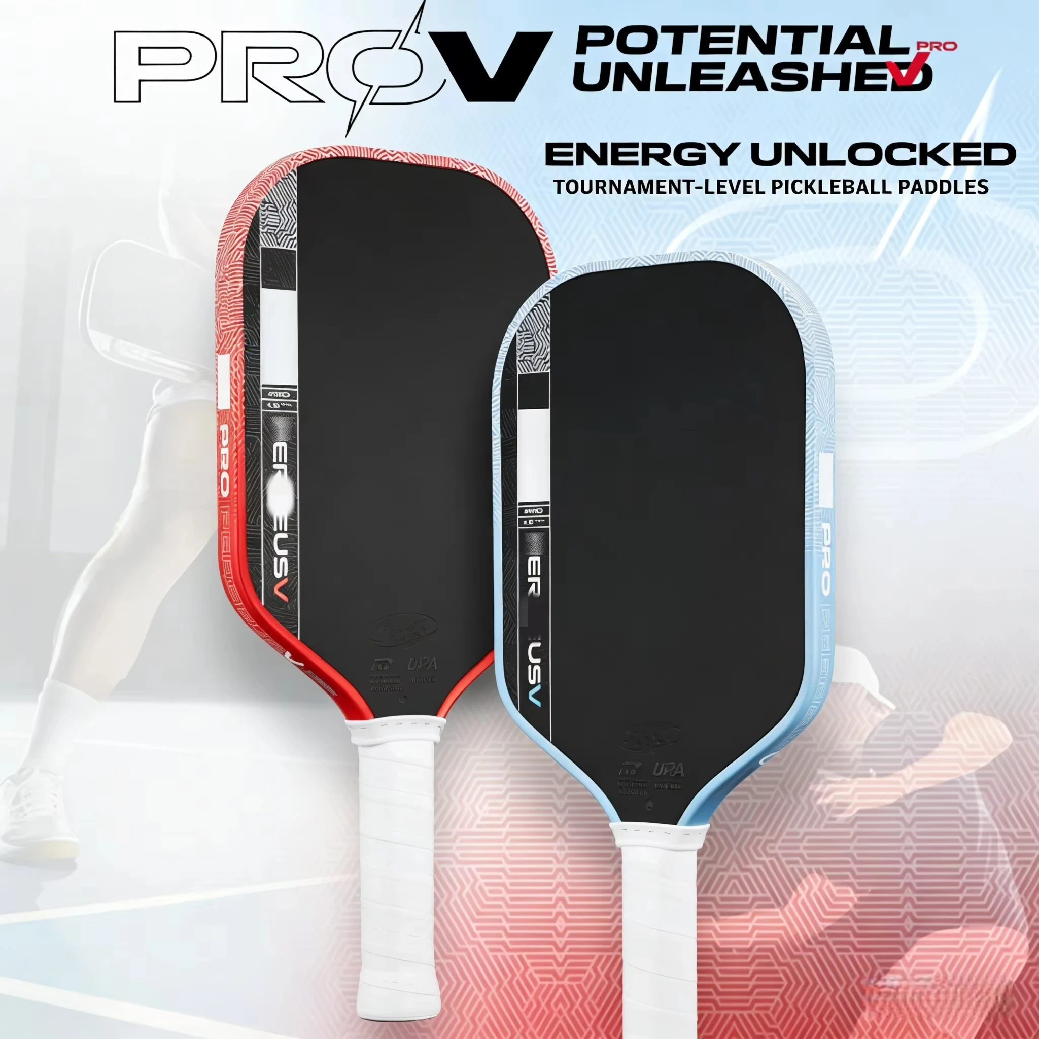 

GEN5 PRO V Ракетка для пиклбола | Карбоновая рама Kinetic 5-го поколения | Двойная сертифицированная соревновательная ракетка для пиклбола