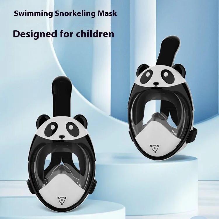 

Diving Mask Full Face Snorkel Mask for Kids 180 Degree Panoramic View Safe Anti-Leak Anti-Fog, Foldable Dry Top Snorkeling Gear