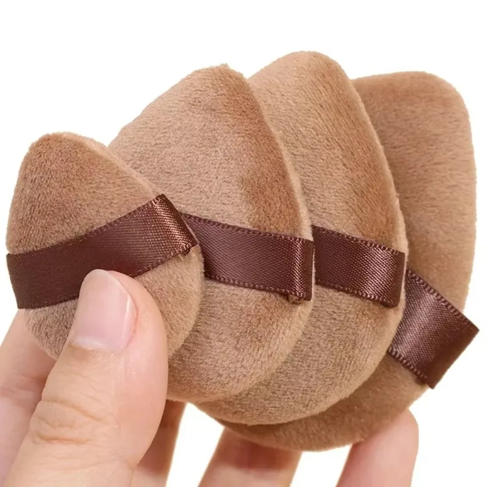 4/8 pçs portátil profissional cosméticos pó puff super macio uso seco e molhado dedo puff confortável mini ferramentas de beleza