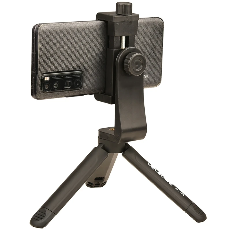 Handy Plastic Clip Cellphone Bracket 360 Degree Perfect for Phones between 3-7 Inches, Works with Tripods Dropship