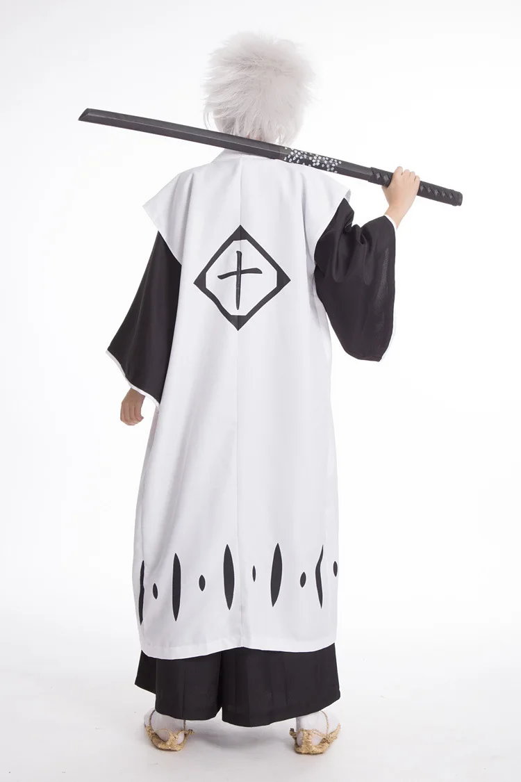 Anime Bleach Costume Cosplay Hitsugaya Toushirou costumi Cosplay maschio Unisex Halloween Kimono Set vestiti Hitsugaya Bleach