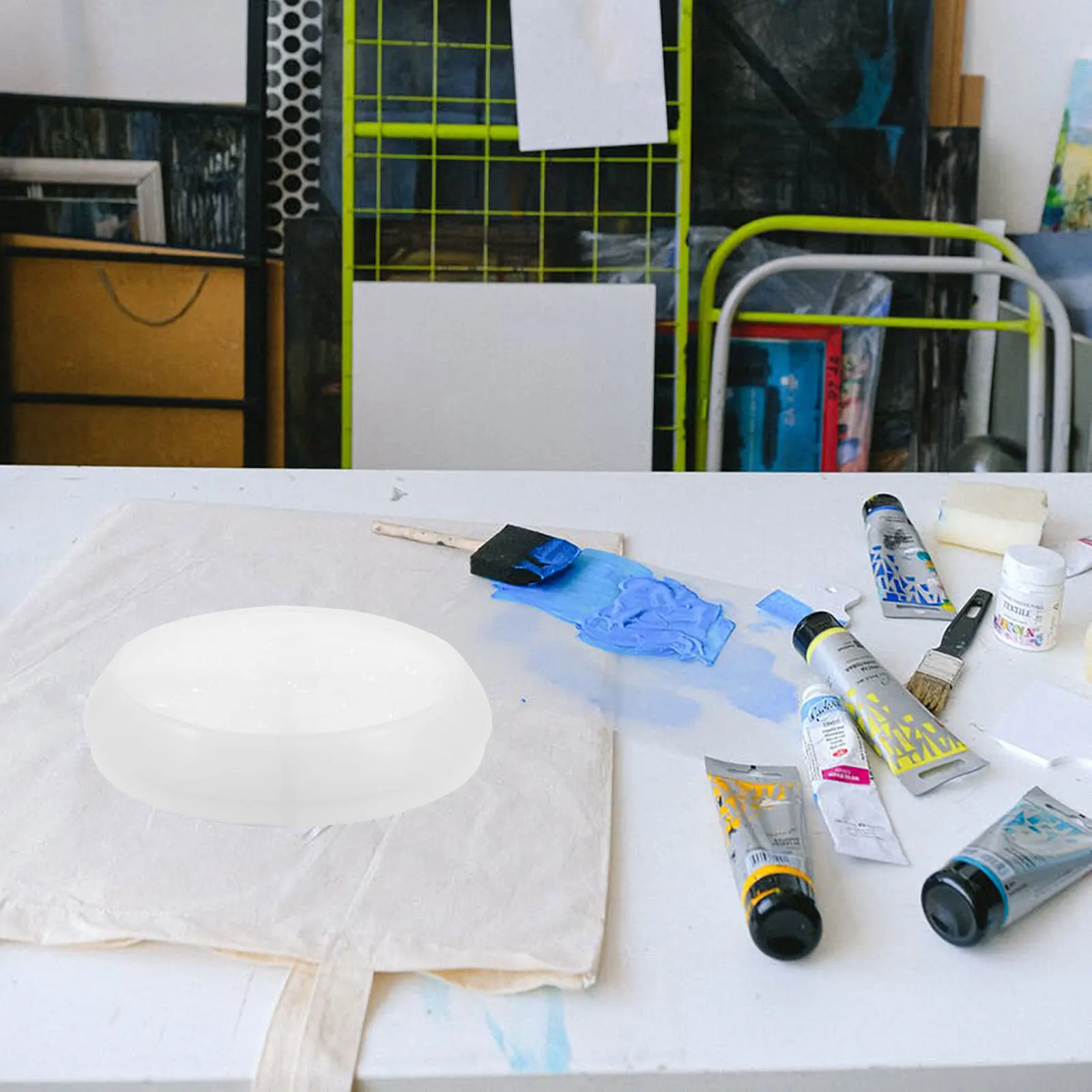 

1pc Silicone Pet Bowl Mold Reusable Flexible High Transparency Diy Tool For Cat Dog Feeding Dishes Crafts Jewelry Making Mould