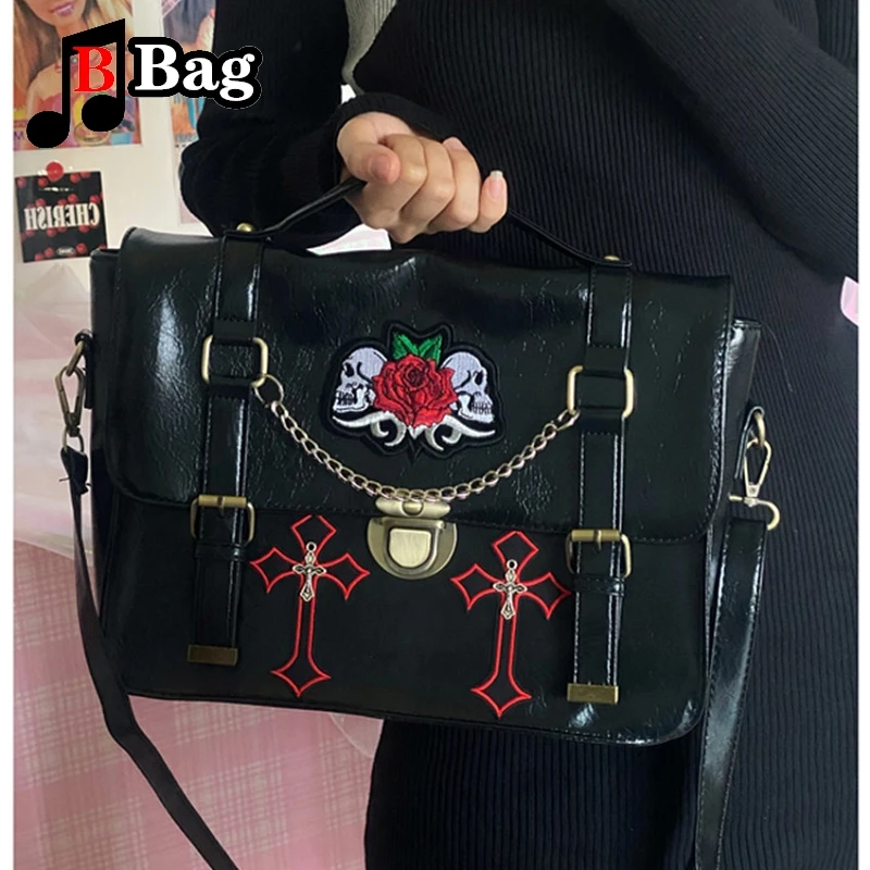 Cross Uniform Bag Spice Girl Gothic Punk Lolita tote One Shoulder Crossbody Handbag Woman Versatile Jk Backpack