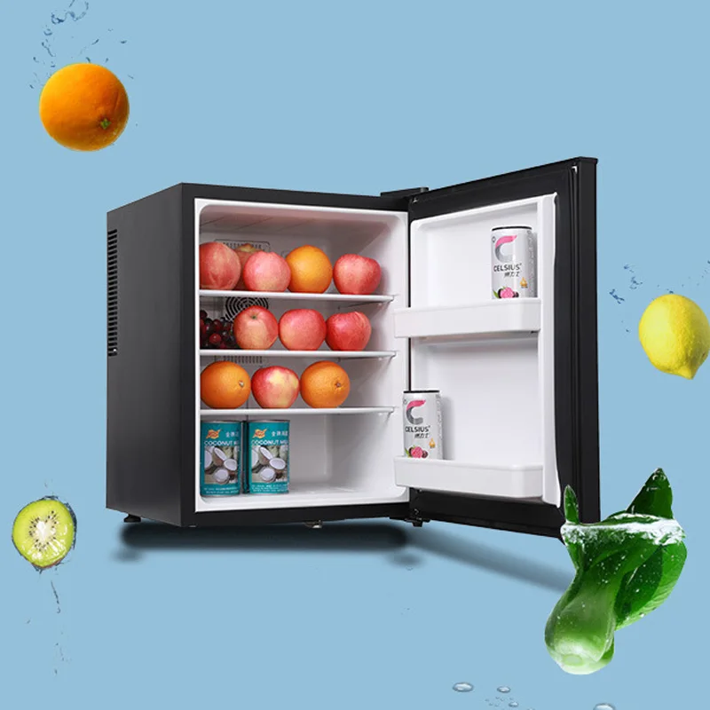 Mini Fridge Cooler 40L Refrigerator Glass Door for Beer Soda or Wine –Small Drink Dispenser Machine 0.3kWh/24H