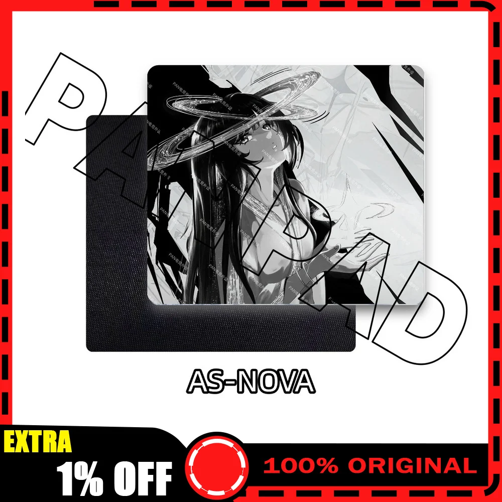 FLUXAIM AS-NOVA Coated Tempered Glass Mouse Pad 500x500mm Large Gaming Desk Mat for FPS Esports PC Gamer
