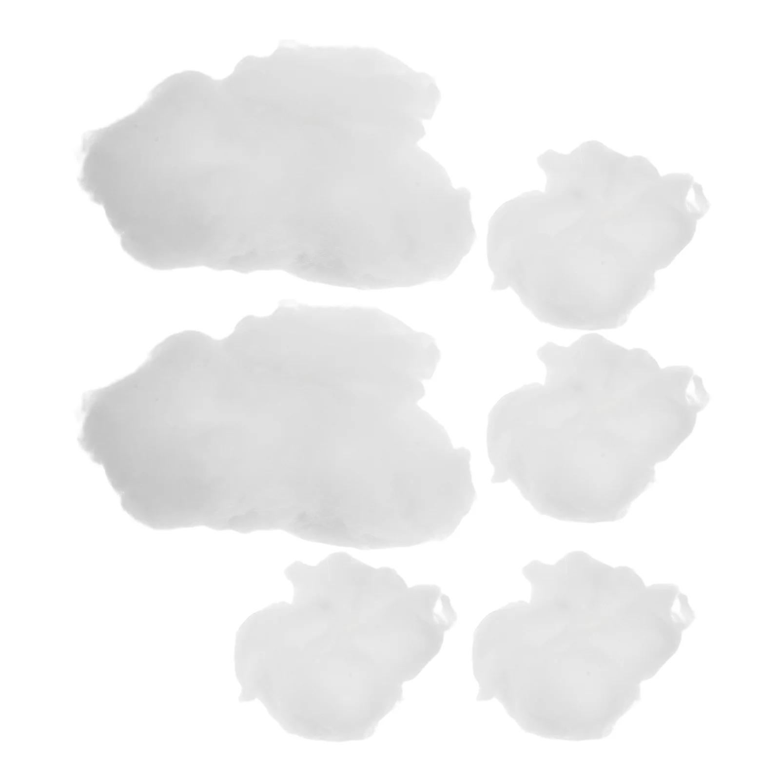 

6Pcs Artificial Cloud Ceiling Decorations Lightweight Hanging Fake Clouds for Wedding Party Kids Bedroom Classroom Ceiling