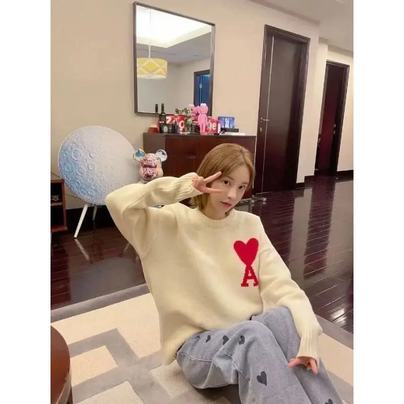 

Traf-2024 Women's Sweater zssiibo Official Website Autumn and Winter New Y2K Cartoon Love Pattern Hoodie Women's Wear