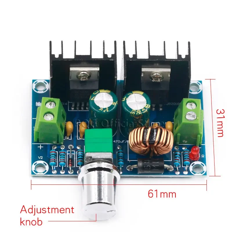 XH-M401 DC-DC Step Down Buck Converter Power Supply Module XL4016E1 PWM Adjustable 4-40V To 1.25-36V Step Down Board 8A 200W