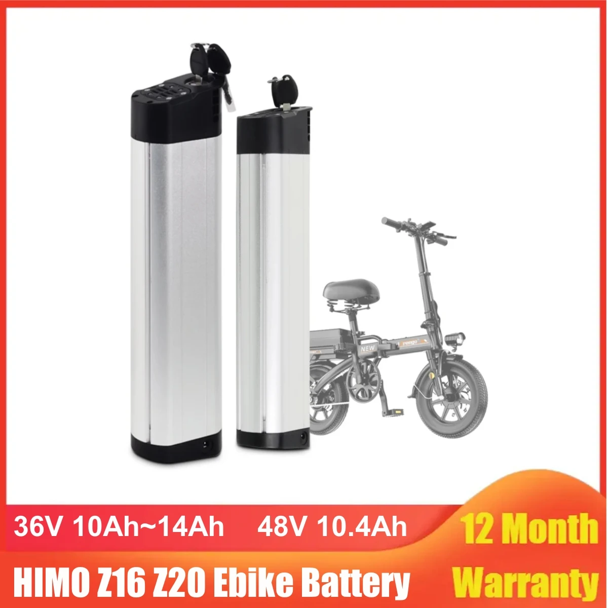 HIMO Z16 Z20 ZB20 Folding Ebike Battery 36V 10.4Ah 12.8Ah 14Ah 48V 500w 350w 20inch Foldable Electric Bike Lithium Battery