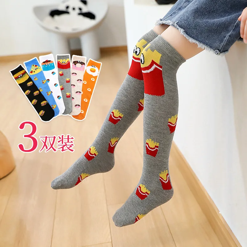 Girls 'Cotton Ankle Socks, Lovely Socks infantil, Joelho High Lewarmers, Kids Socks, arco-íris, Multicolor, infantil, bebê, Freeship, Primavera, Outono