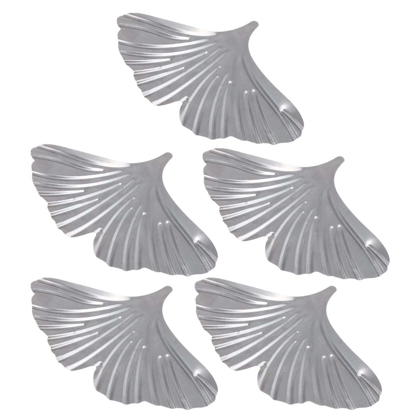 

5PCS Ginkgo Metal Decor Retro Home nament Dining Table Centerpiece Wall Hanging Durability Corrosion Resistant Sturdy